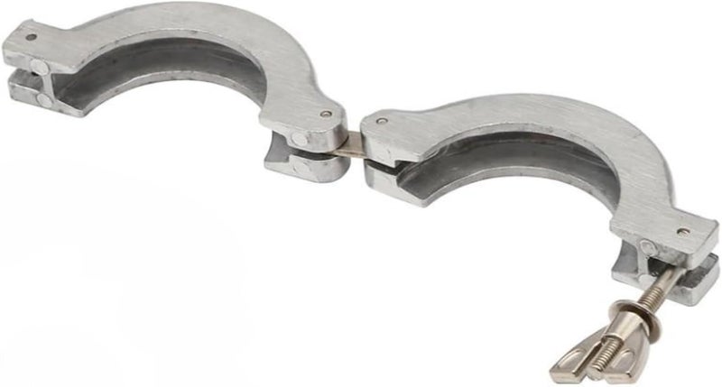DEKADONS 2 Pcs KF-16 Flange Quick Clamp Hinge, ISO-KF Size NW-16 Flange Wing Nut KF Vacuum Hose Clamp Vacuum Fittings, Stainless Steel (KF16) - Image 2